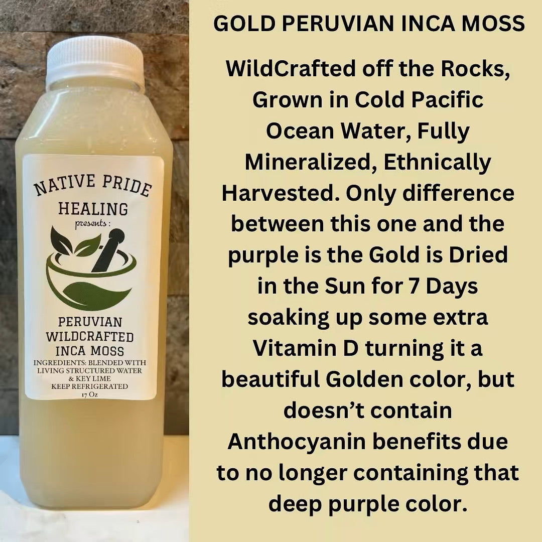 RARE WildCrafted GOLD Peruvian INCA SEA MOSS GEL