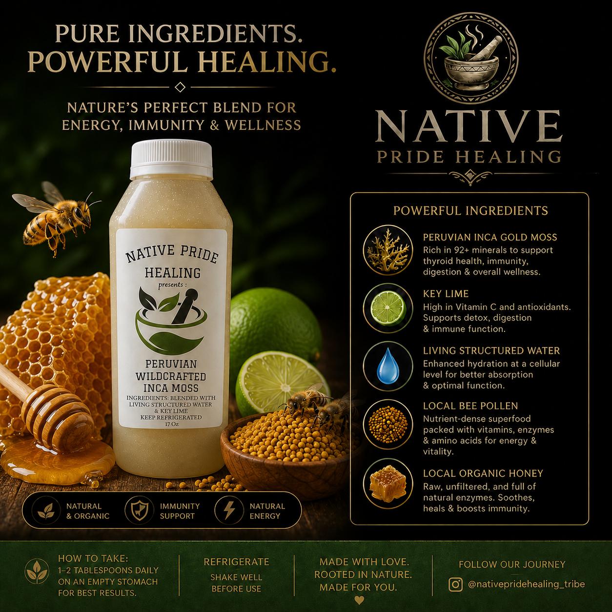 Bee Pollen Sea Moss Gel