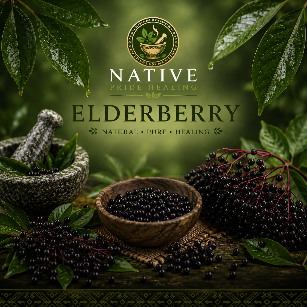 Dried Elderberries 1 oz