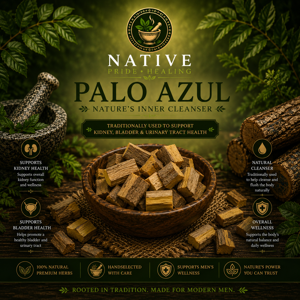 PALO AZUL aka “Kidney Wood” 2oz